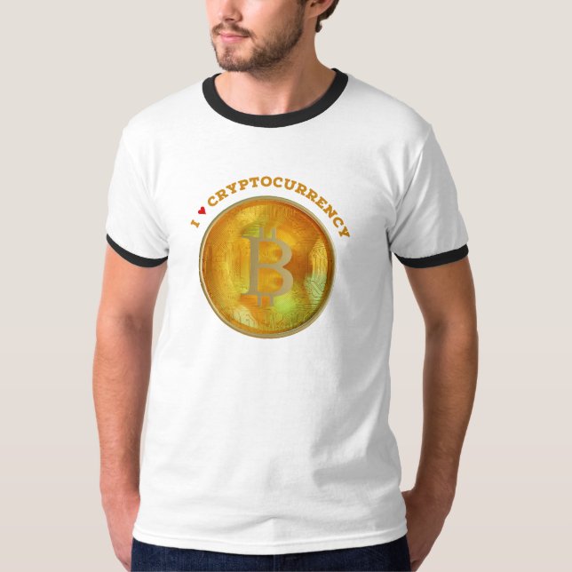 I Love Cryptocurrency T-Shirt (Front)
