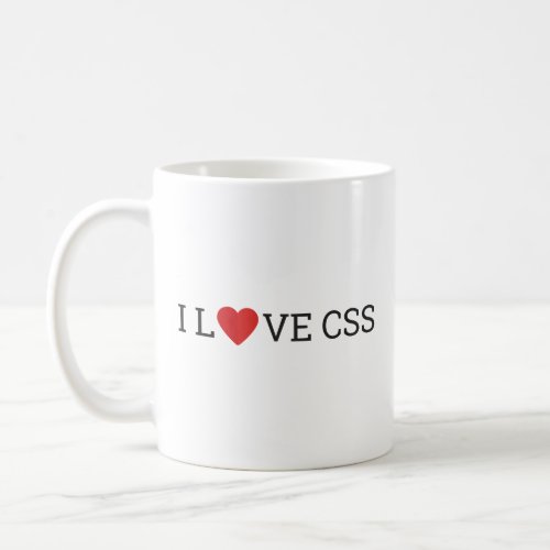 I Love CSS Mug
