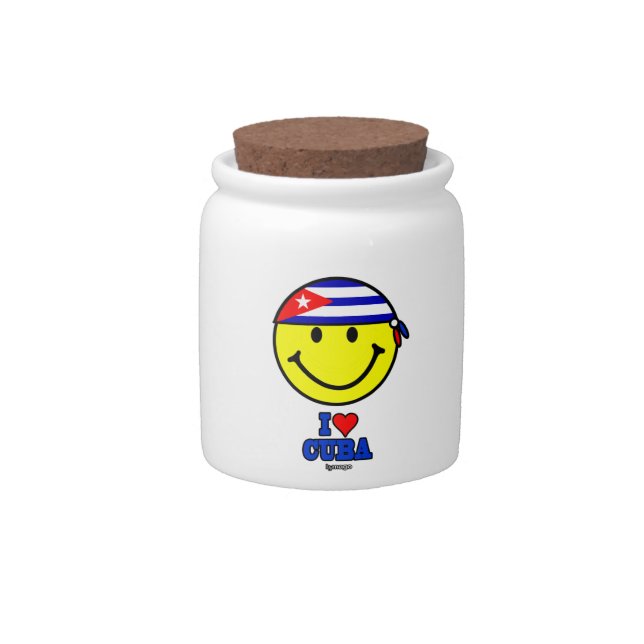 I LOVE CUBA CANDY JAR (Front)