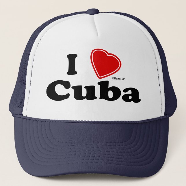 I Love Cuba Trucker Hat (Front)