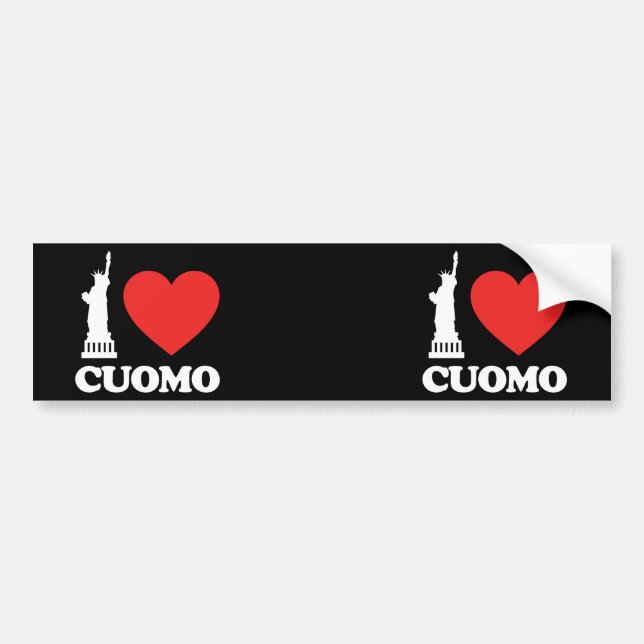I Love Cuomo | Statue of Liberty Bumper Sticker (Front)