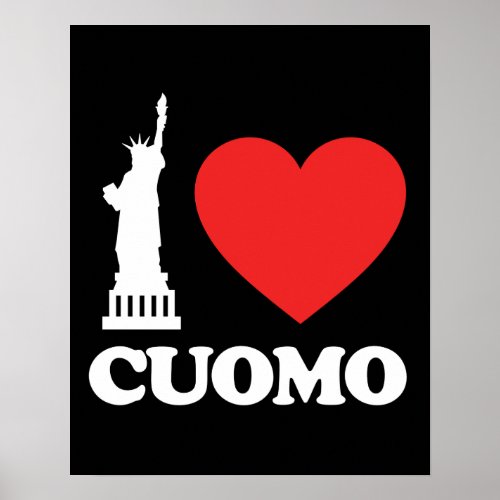 I Love Cuomo  Statue of Liberty Poster