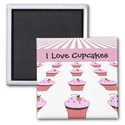 I Love Cupcakes Magnet