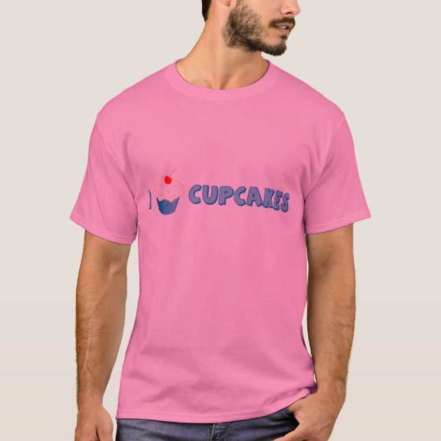 I Love Cupcakes T-Shirt (Front)
