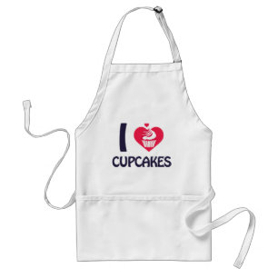 I love Cupcakes T-Shirt Adult Apron