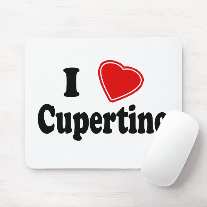 I Love Cupertino Mouse Pad
