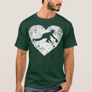 I Love Curling Funny Cute Curler Heart Team T-Shirt