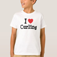 I love Curling heart custom personalized