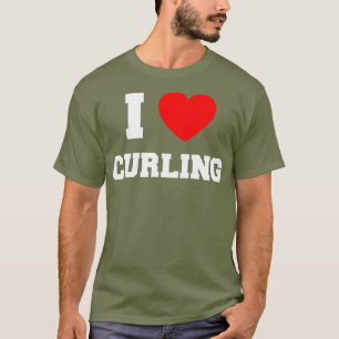 I Love Curling T-Shirt