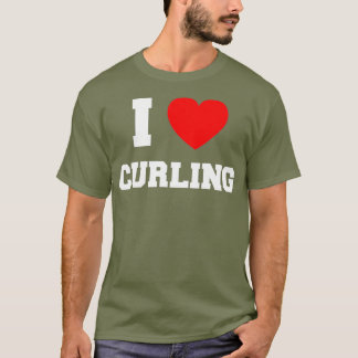 I Love Curling T-Shirt