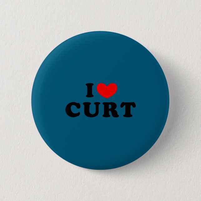 I love curt, i heart curt  button (Front)