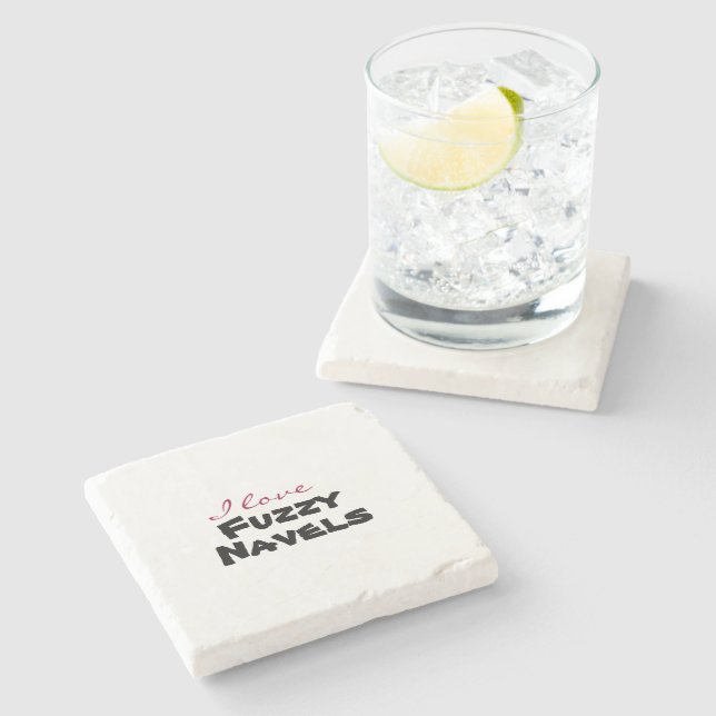 I love [customize] stone coaster (Side)