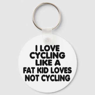 I Love Cycling Keychain