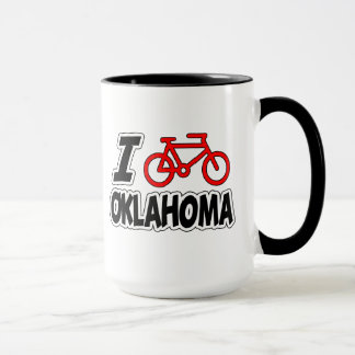 I Love Cycling Oklahoma Mug