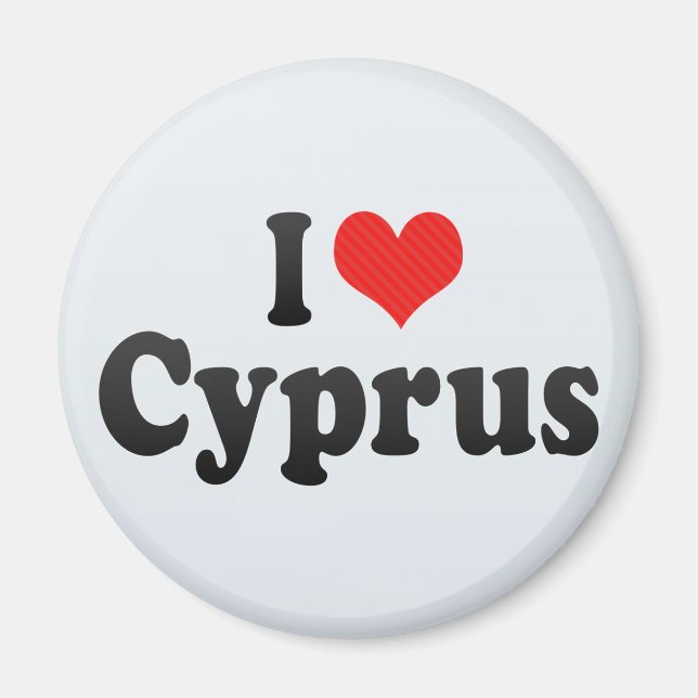 I Love Cyprus Magnet (Front)