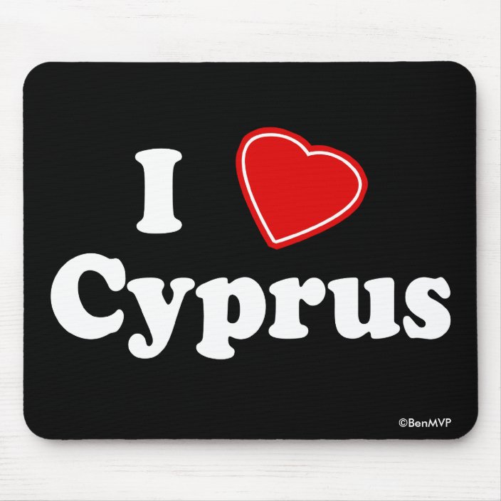 I Love Cyprus Mousepad