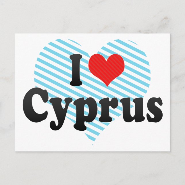 I Love Cyprus Postcard (Front)