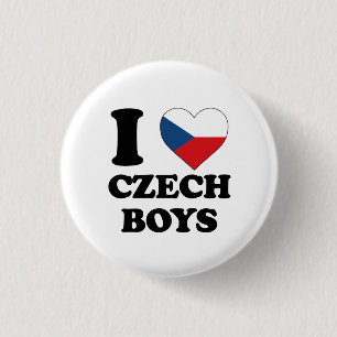 I love Czech Boys Button