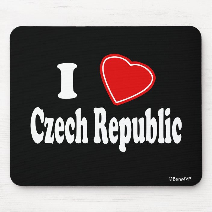 I Love Czech Republic Mousepad
