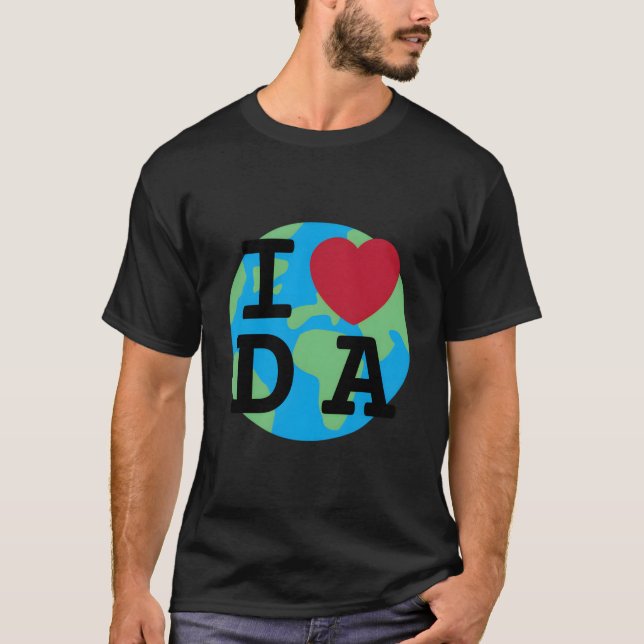 I Love Da He David Attenborough Fan Eh T-Shirt (Front)