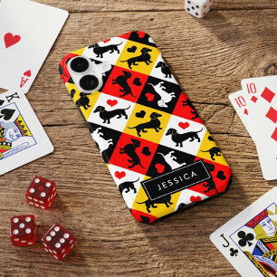 I Love Dachshunds Cute Doxie Pattern iPhone 17 Case