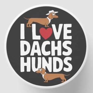 I Love Dachshunds Fun Graphic for Dog Lovers Mini Candle Favors