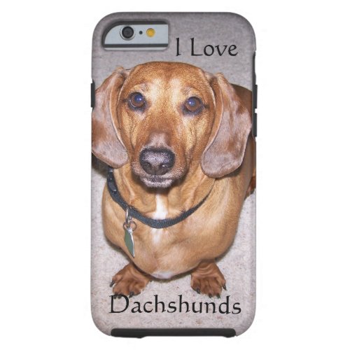 I Love Dachshunds iPhone 6 case