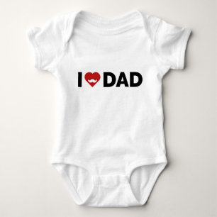 I Love Dad Baby Bodysuit