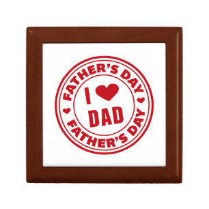 I Love Dad Happy Father's Day Gift Box