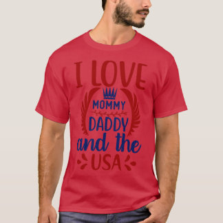 I Love Dad Mommy T-Shirt