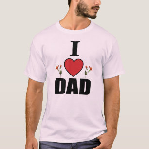 I Love Dad Sleeveless T-shirts Gift for Father Day