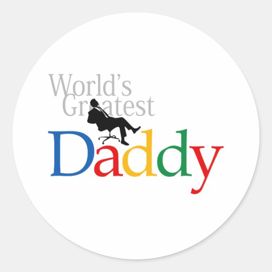 I love Dad T-Shirt Classic Round Sticker