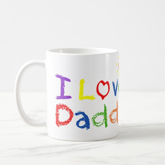 I Love Daddy Coffee Mug (Left)