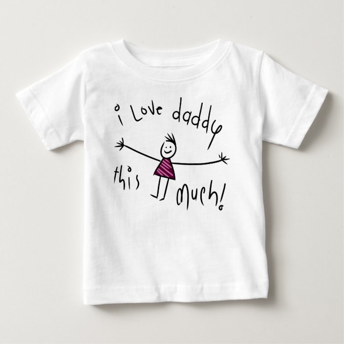 I Love Daddy This Much New Fathers Day Gift Idea Baby