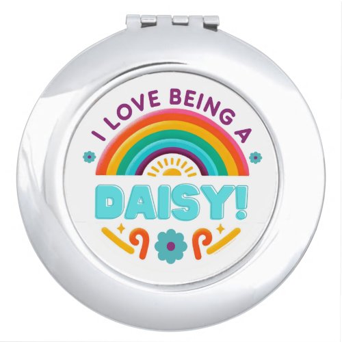 I Love Daisy Girl Scouting Compact Mirror