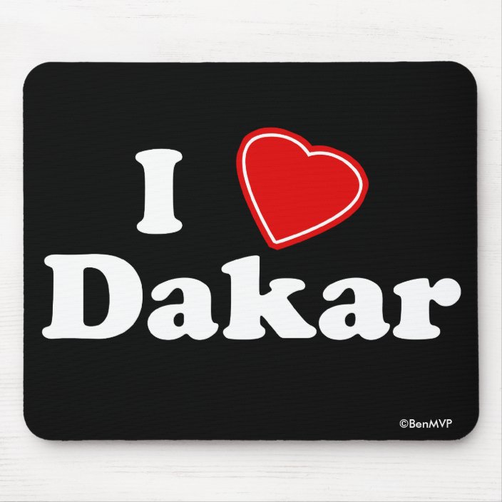 I Love Dakar Mousepad