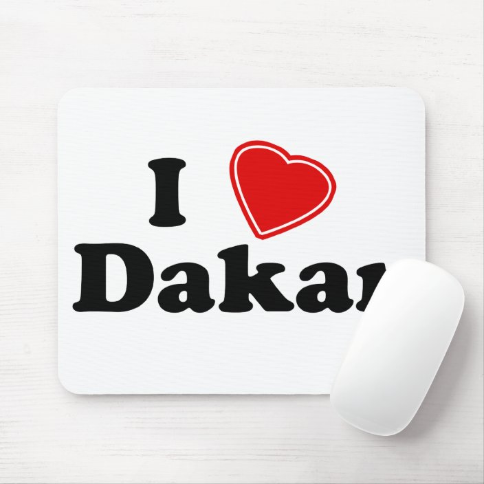 I Love Dakar Mousepad