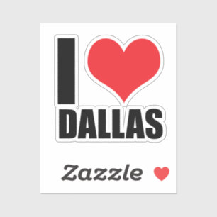 I love Dallas Sticker