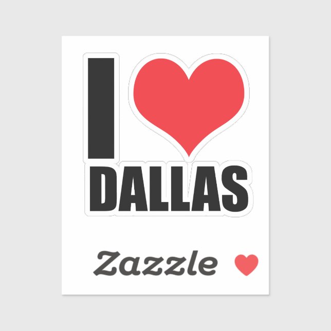 I love Dallas Sticker (Sheet)