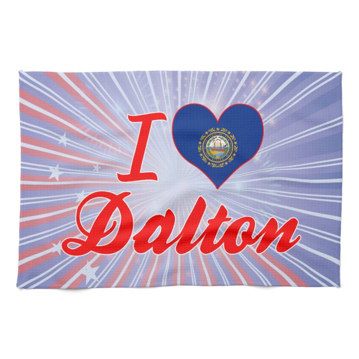 I Love Dalton, New Hampshire Kitchen Towel