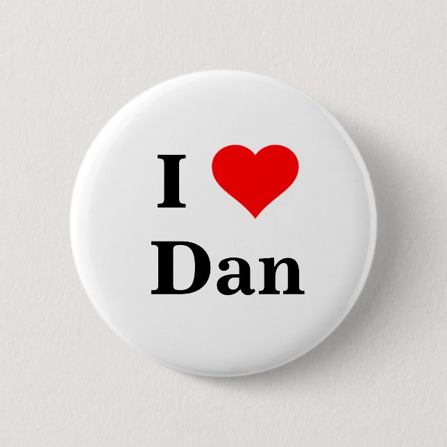 I Love Dan Button (Front)