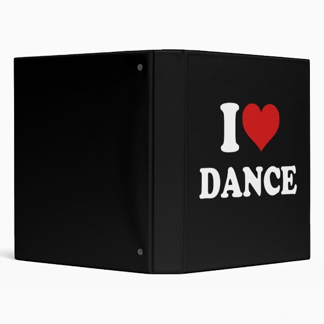 I Love Dance 3 Ring Binder (Background)