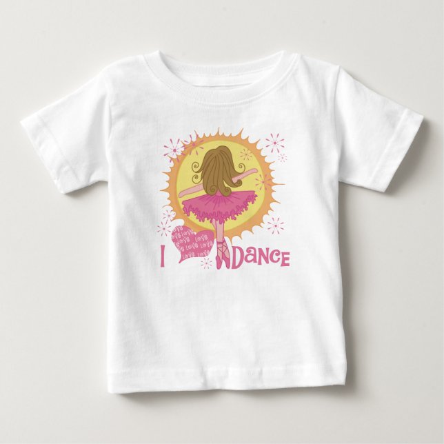 I Love Dance Baby T-Shirt (Front)
