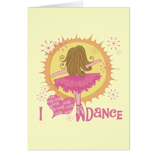 I Love Dance Cards (Front)