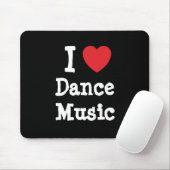 I love Dance Music heart custom personalized Mouse Pad (With Mouse)