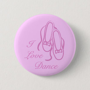 I Love Dance Pinback Button