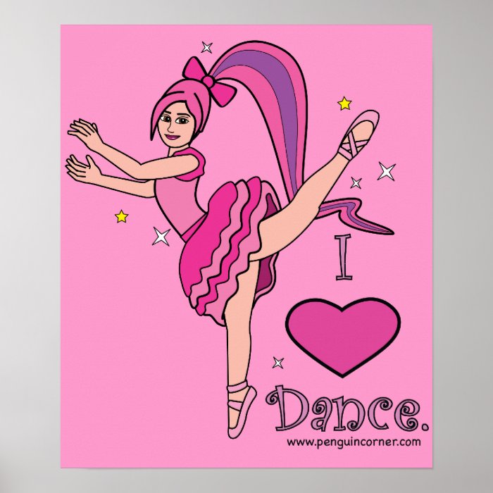 I Love Dance Print