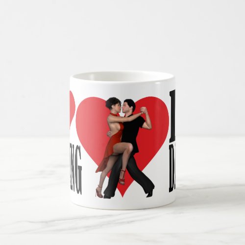 I Love Dancing  Argentine Tango I Coffee Mug