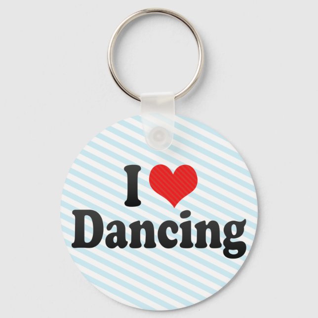 I Love Dancing Keychain (Front)