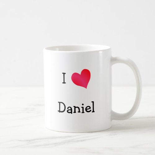 I Love Daniel Coffee Mug